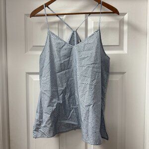 Calvin Klein Wedgewood Blue Dots Camisole 100% cotton Top Tank NWT size Medium